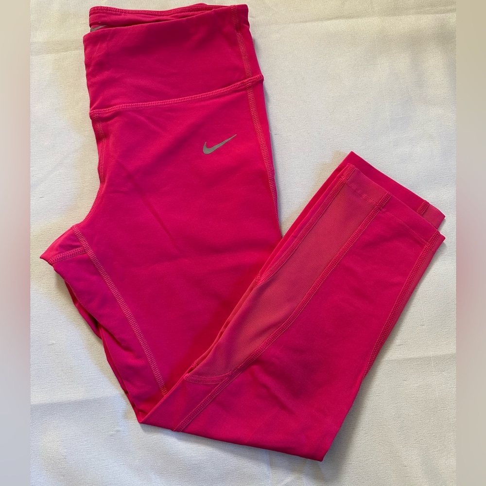 Nike Dr-Fit Capris Leggings Pink Size S